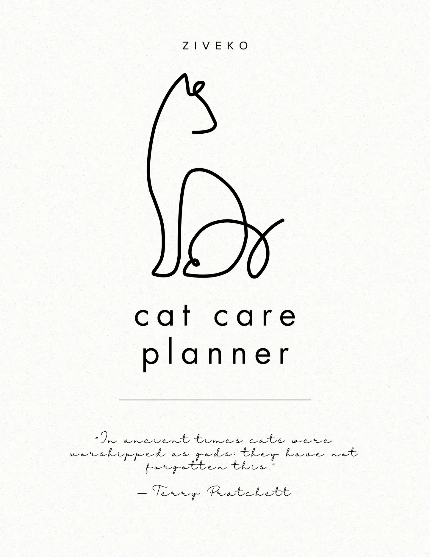 Cat Care Planner (Printable)
