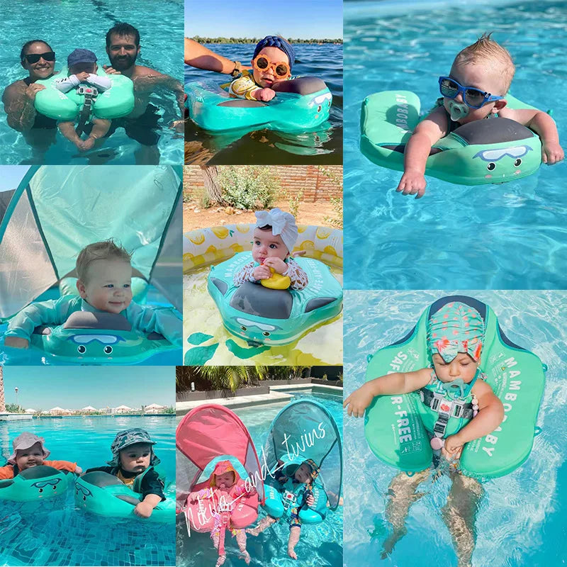 Anti-Flip Baby Swim Trainer with PearlFoam™ Technology - Worry-Free Water Play