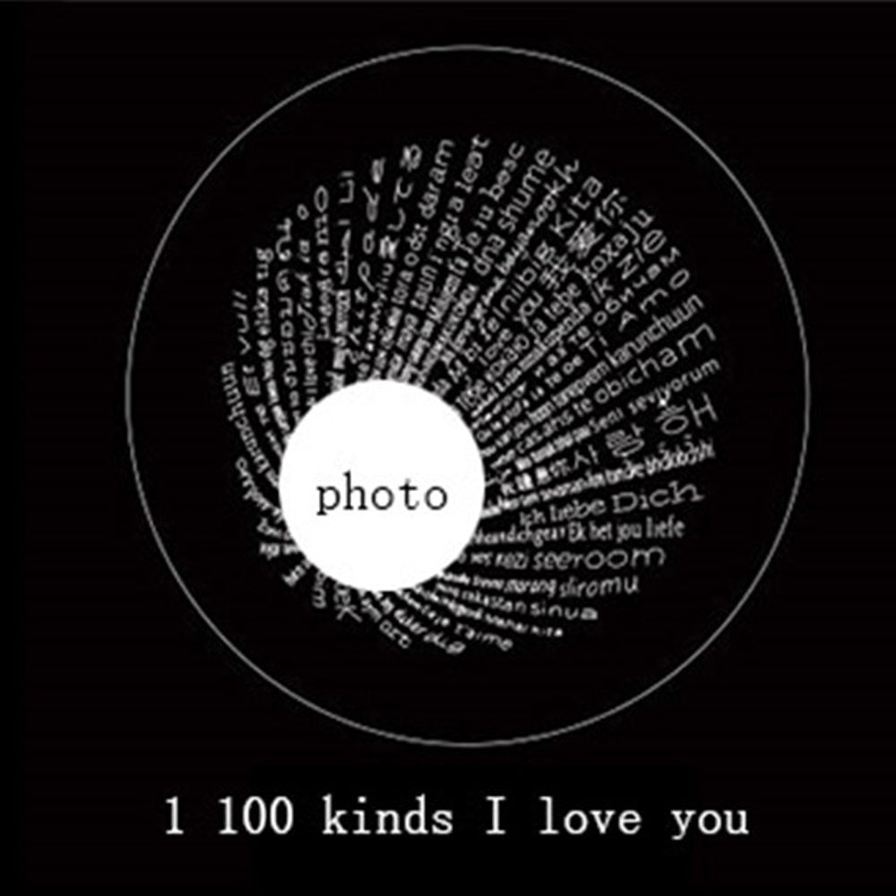 Custom Projection Necklace - 100 Ways To Say I Love You