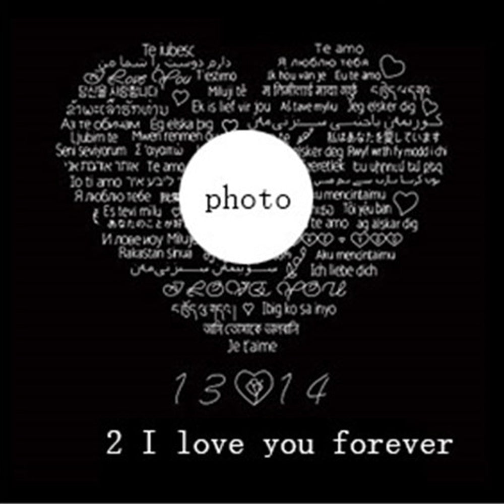 Custom Projection Necklace - 100 Ways To Say I Love You