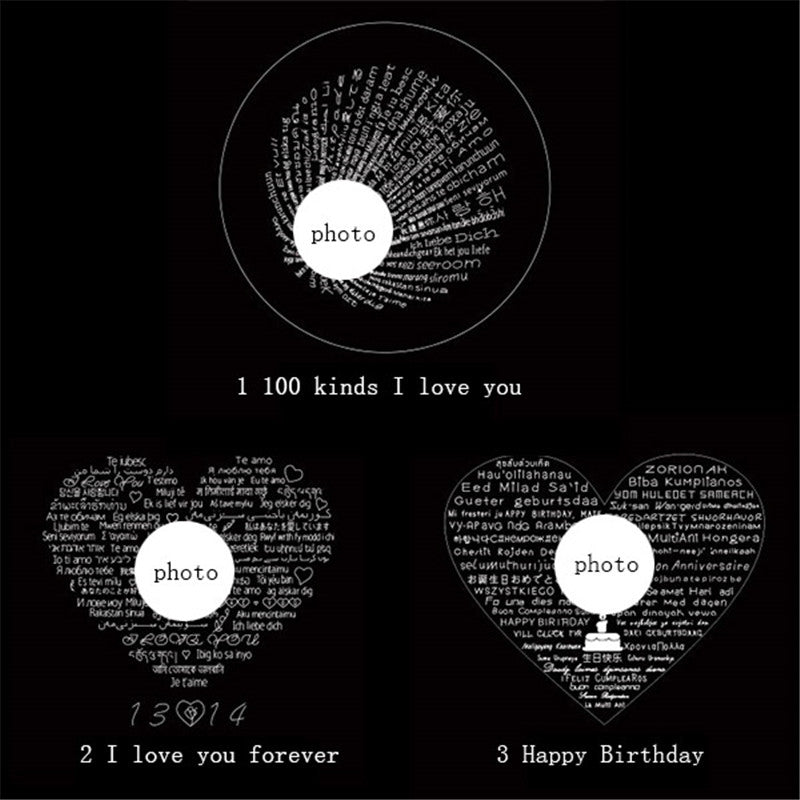 Custom Projection Necklace - 100 Ways To Say I Love You