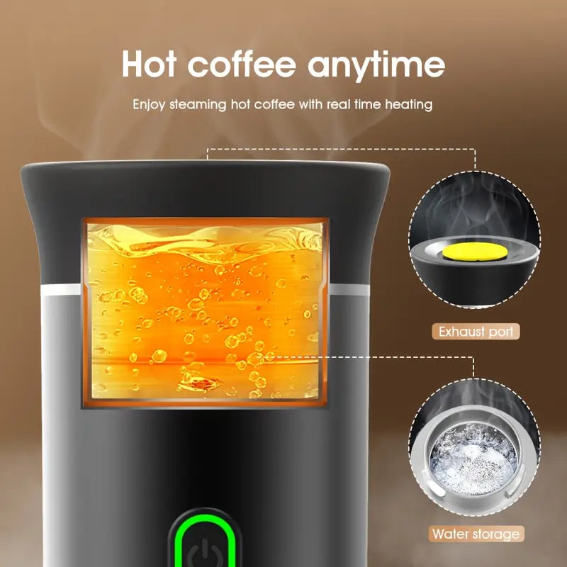 aaurum Portable Coffee Maker + FREE Ground Coffe Adapter