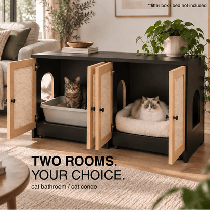 Double Litter Box Enclosure