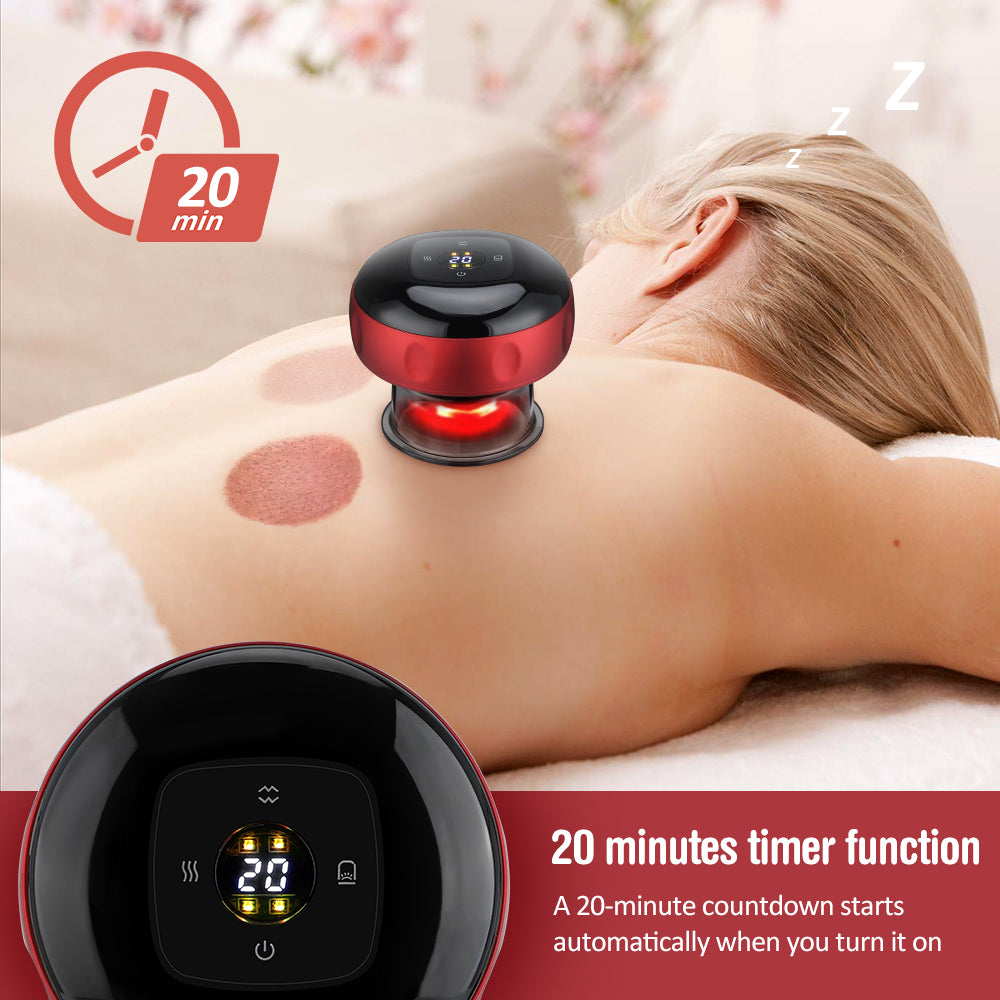 Smart Anti-Cellulite Cup Massager w/ Red LED Light Therapy