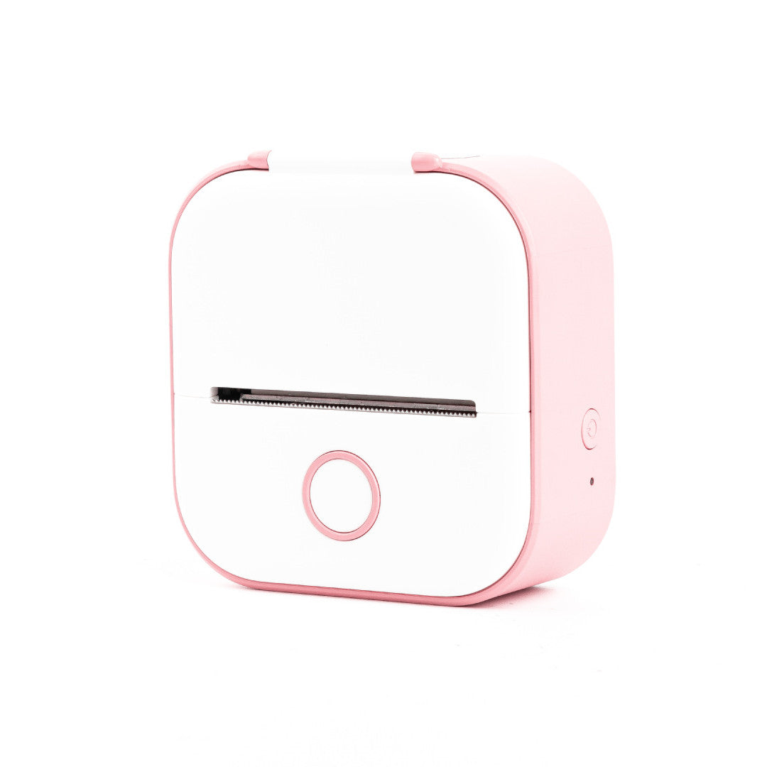 inkless sticker printer pink accent portable