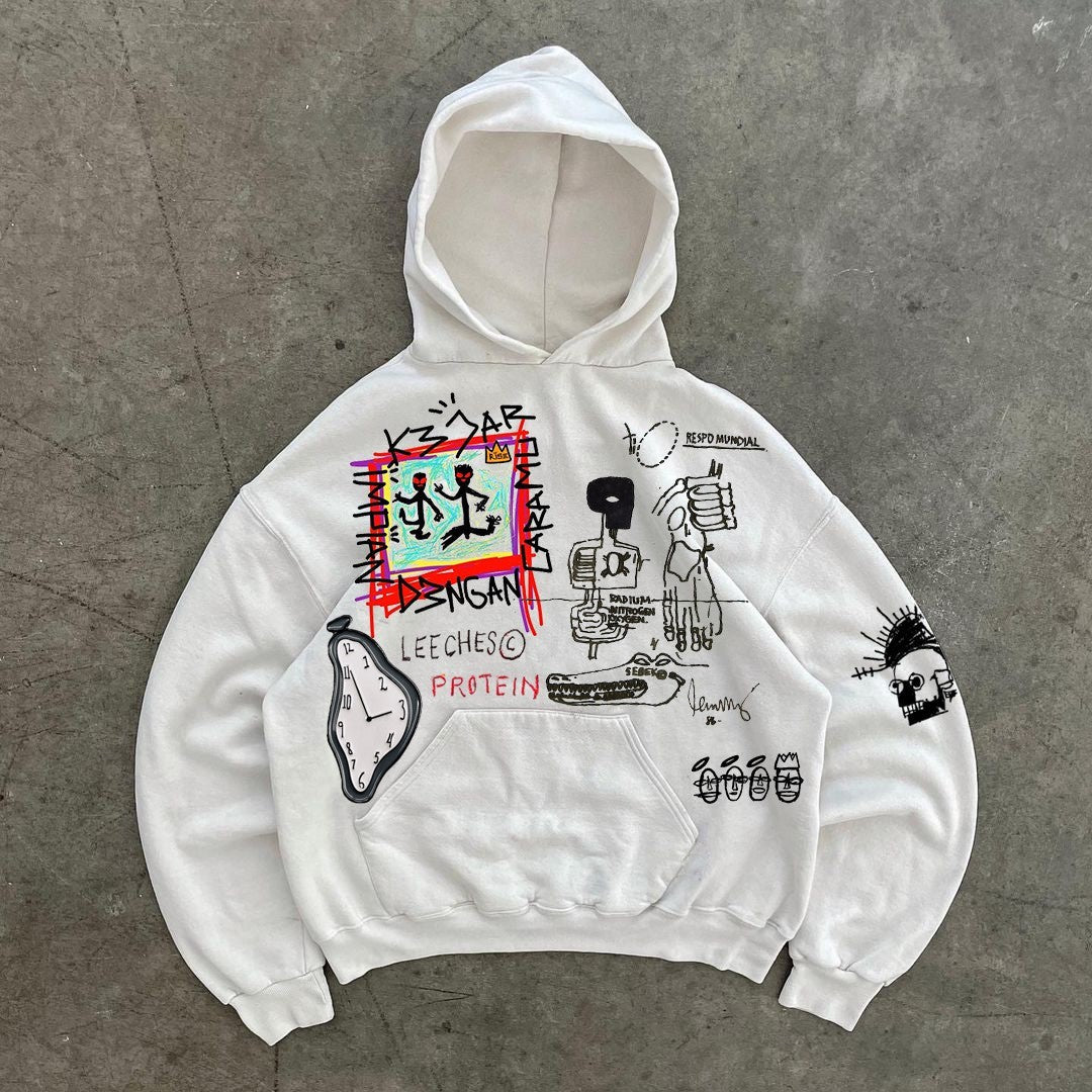Draft Graffiti Retro Hoodie