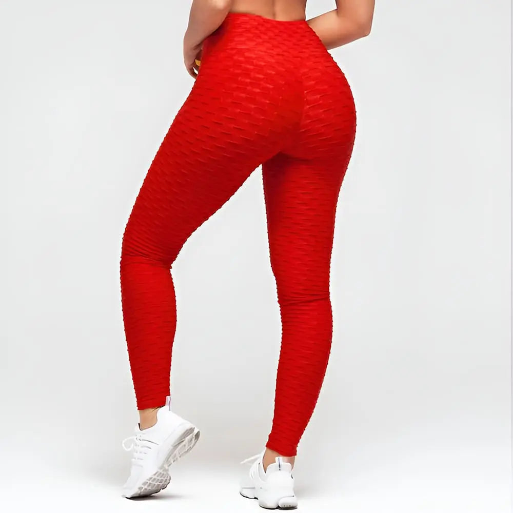 Women - Booty Lifting Anti Cellulite Scrunch Fitness Leggings - Multiple Colors - Polyester/Spandex - All Sizes
