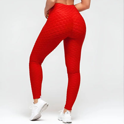 Women - Booty Lifting Anti Cellulite Scrunch Fitness Leggings - Multiple Colors - Polyester/Spandex - All Sizes