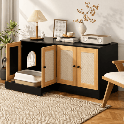 Double Litter Box Enclosure