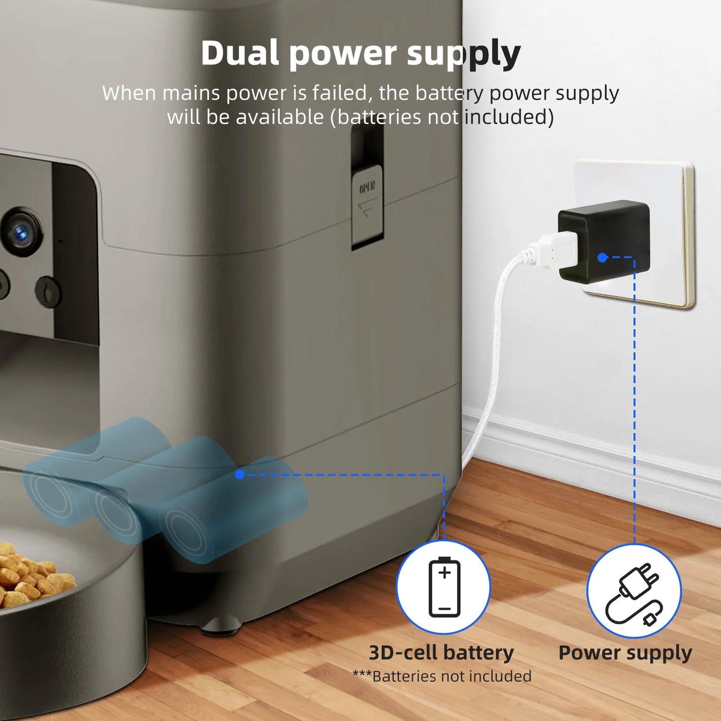SmartCat Feeder 2.0 - Automatic Feeder with HD Camera & App Control