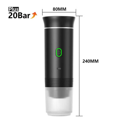 aaurum Portable Coffee Maker + FREE Ground Coffe Adapter