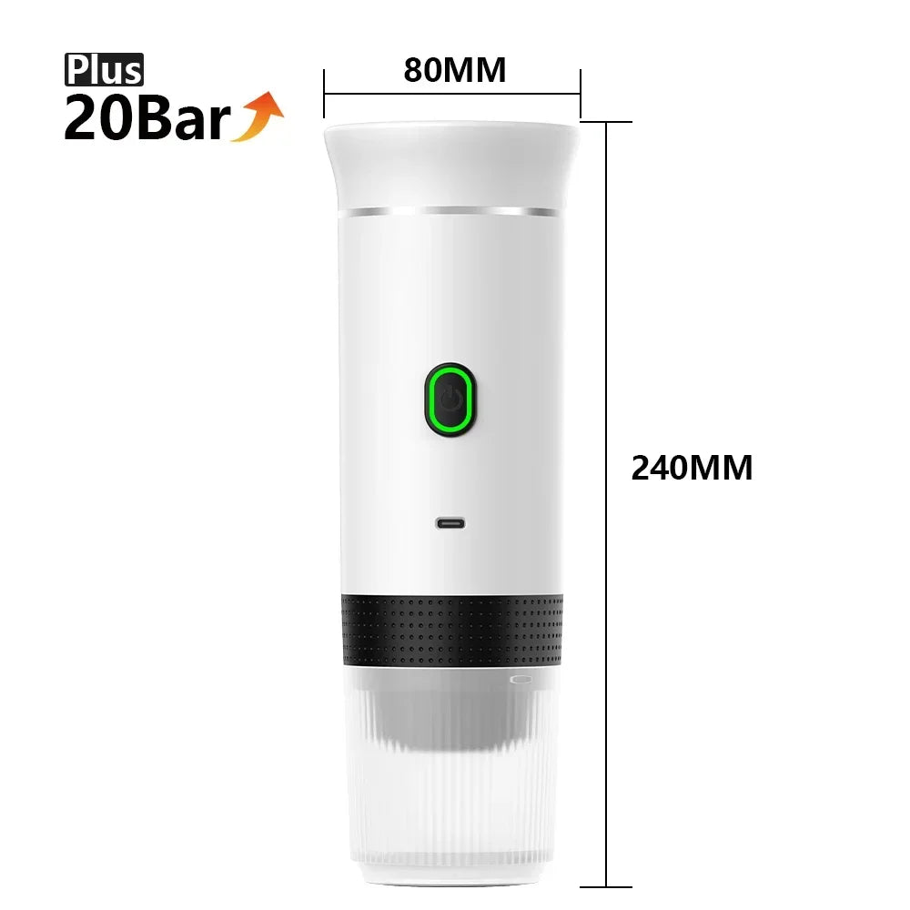 aaurum Portable Coffee Maker + FREE Ground Coffe Adapter
