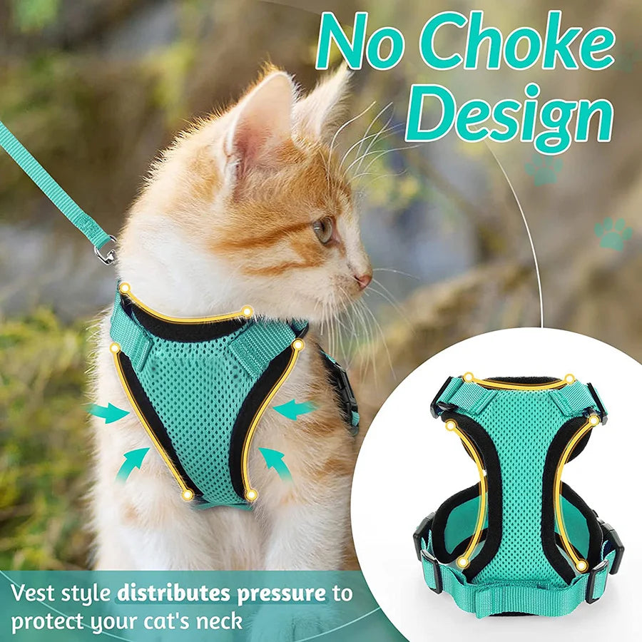 Diagram showing the vest spreading the pull across the chest instead of the neck