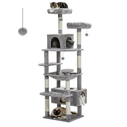 6ft Multi-Level Cat Tower - Premium Activity Tree for Climbing, Scratching & Resting