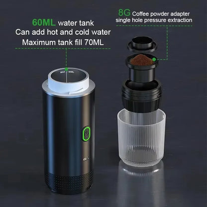 aaurum Portable Coffee Maker + FREE Ground Coffe Adapter