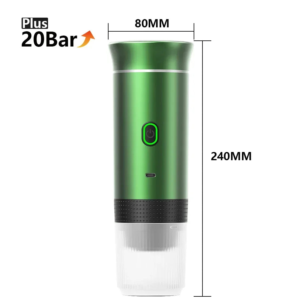 aaurum Portable Coffee Maker + FREE Ground Coffe Adapter