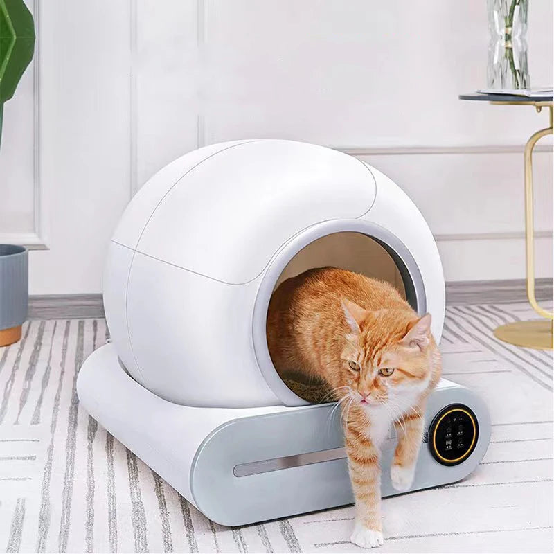 Smart Cat Litter Box Pro - Safe Self-Cleaning, Ionic Odor Removal & App Control
