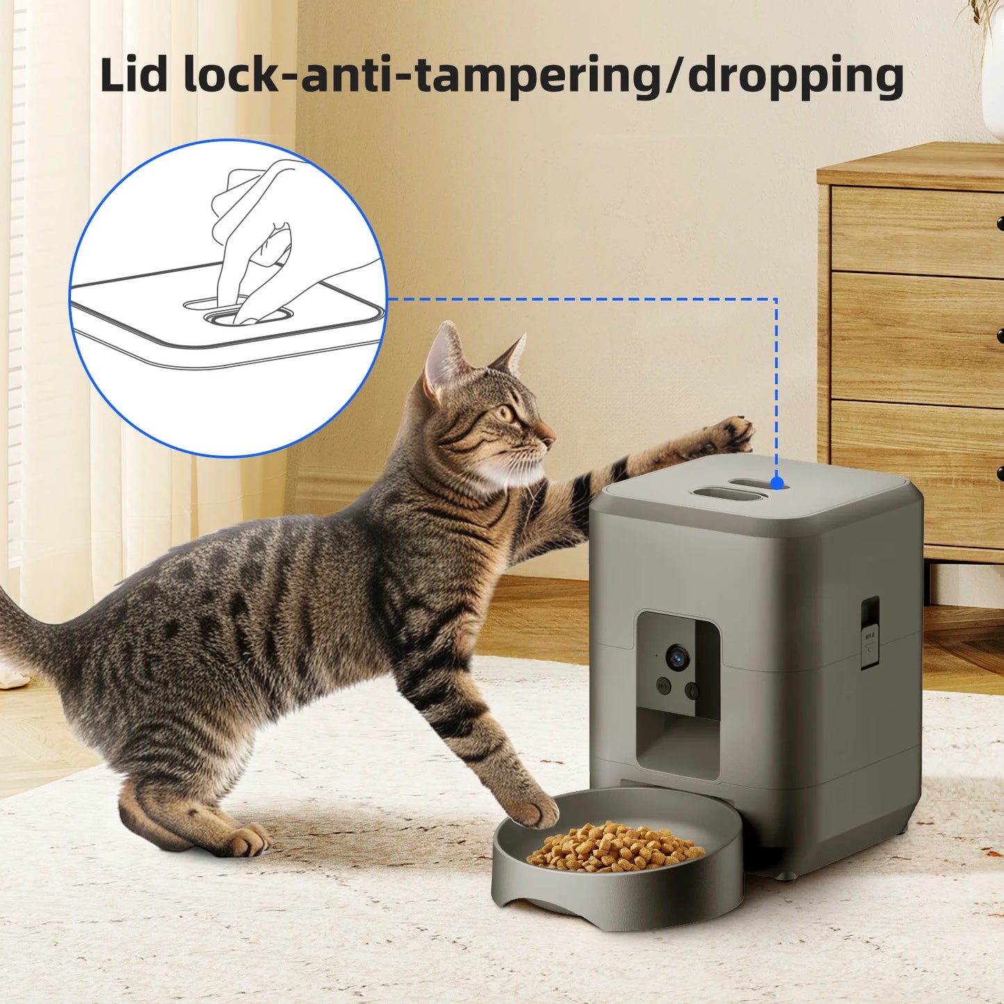 SmartCat Feeder 2.0 - Automatic Feeder with HD Camera & App Control