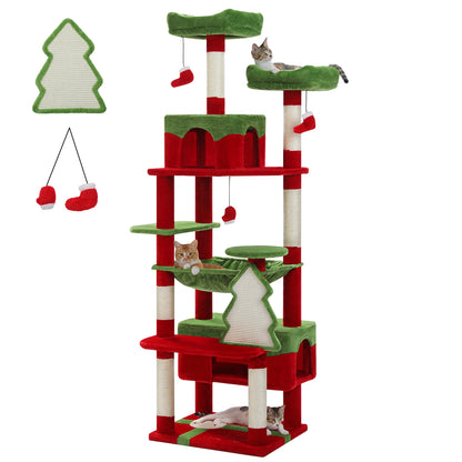 6ft Multi-Level Cat Tower - Premium Activity Tree for Climbing, Scratching & Resting