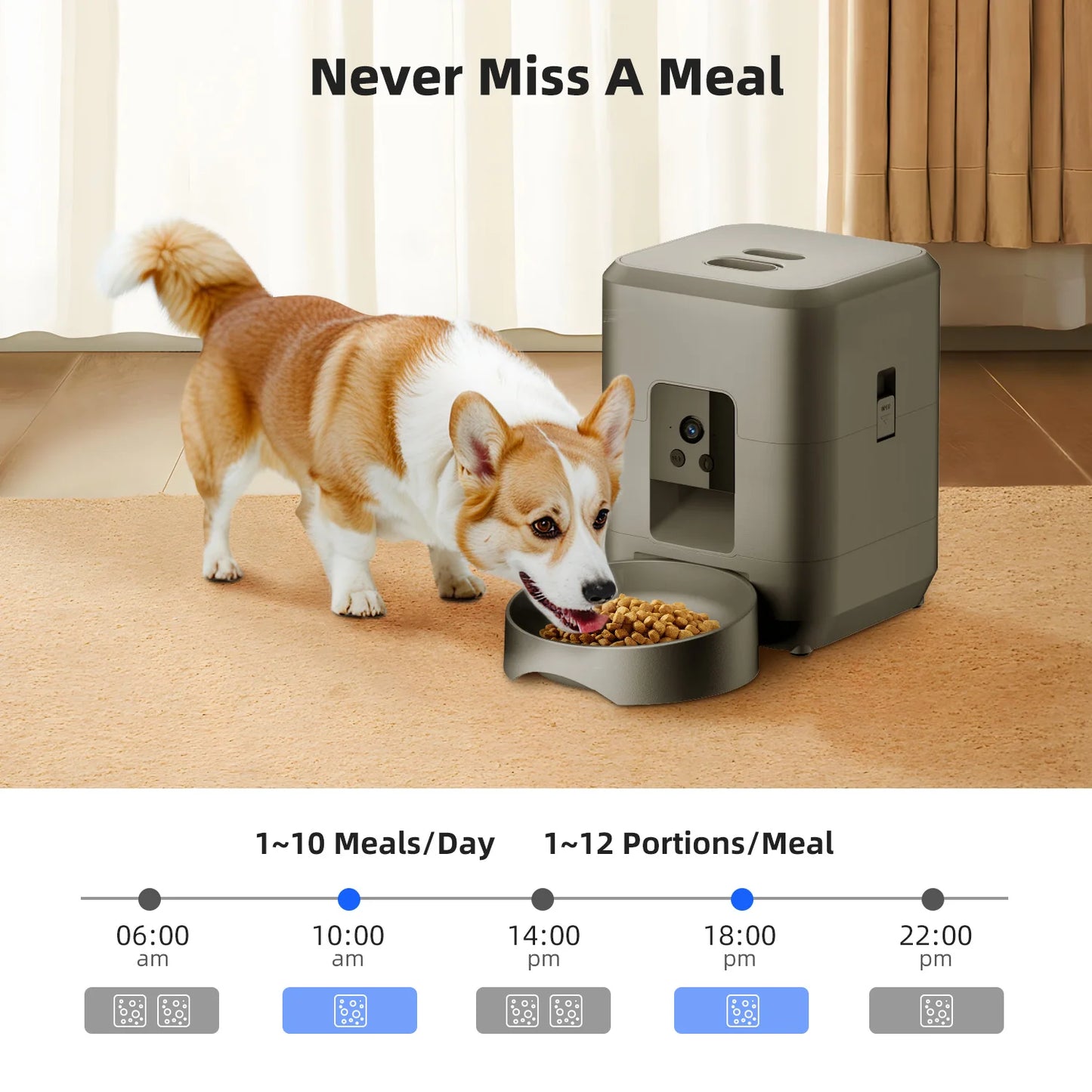 SmartCat Feeder 2.0 - Automatic Feeder with HD Camera & App Control