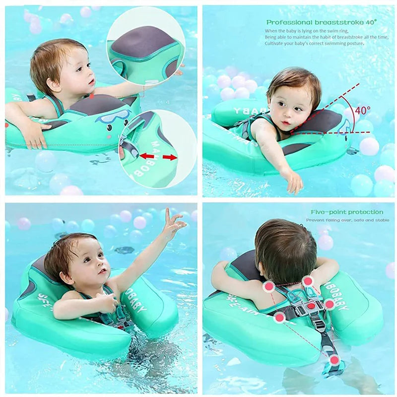 Anti-Flip Baby Swim Trainer with PearlFoam™ Technology - Worry-Free Water Play