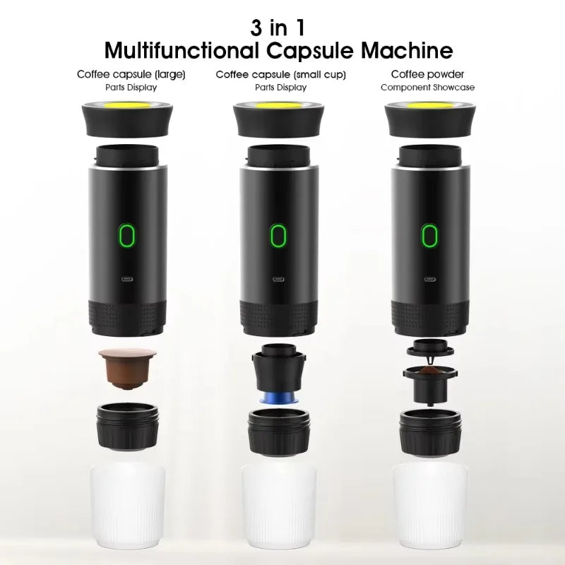 aaurum Portable Coffee Maker + FREE Ground Coffe Adapter