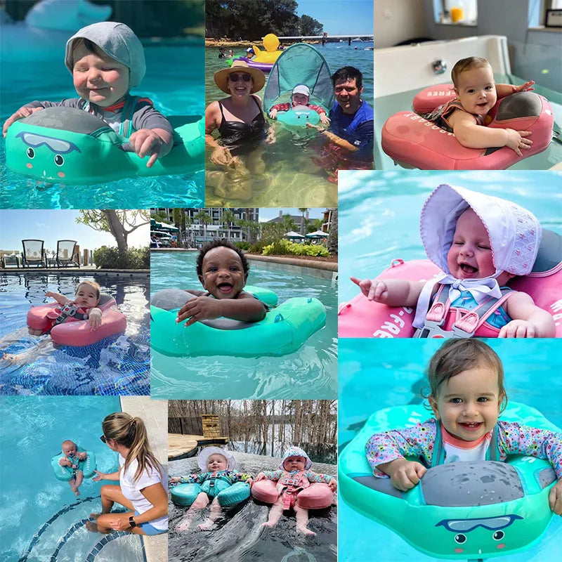 Anti-Flip Baby Swim Trainer with PearlFoam™ Technology - Worry-Free Water Play