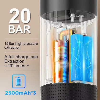aaurum Portable Coffee Maker + FREE Ground Coffe Adapter