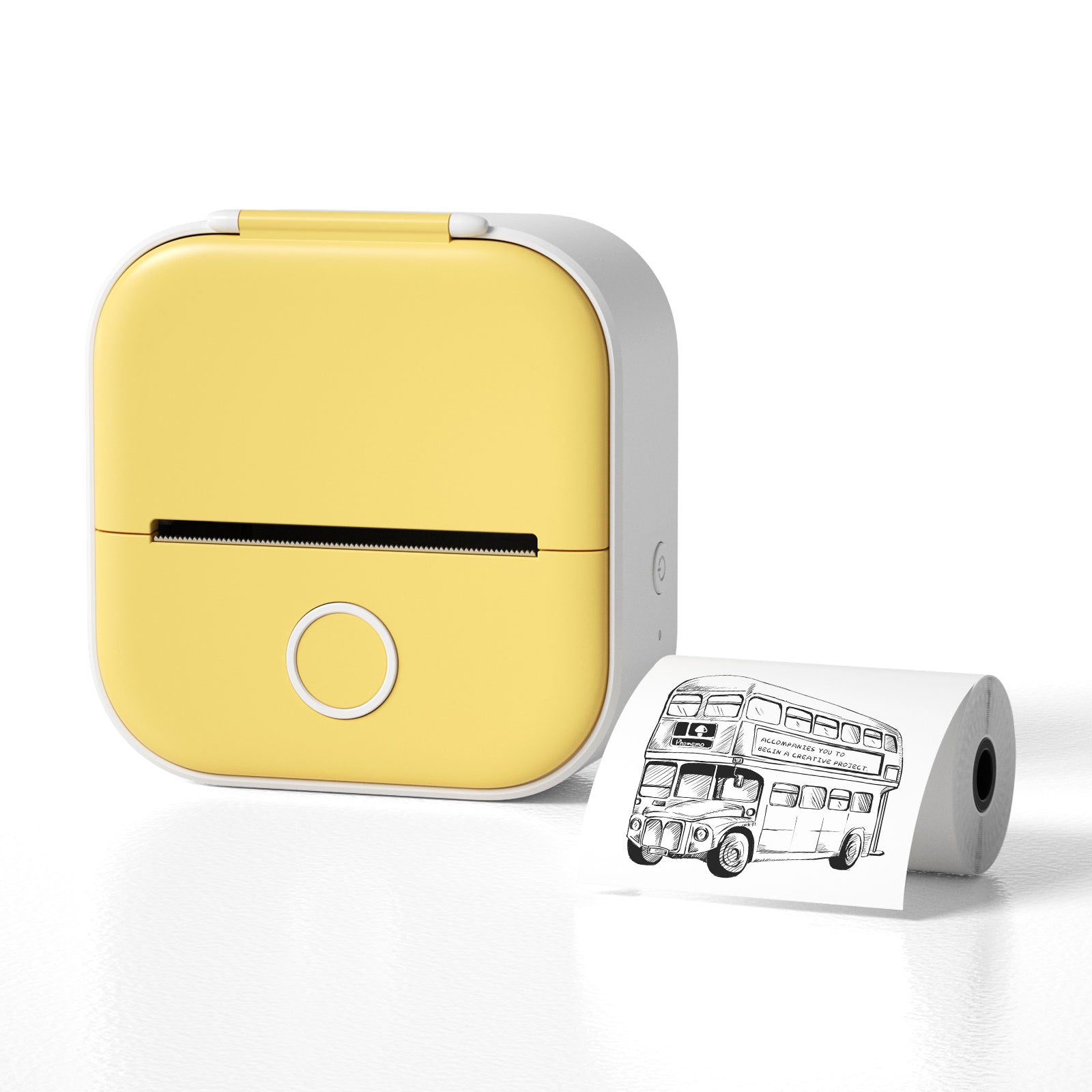 inkless sticker printer yellow portable