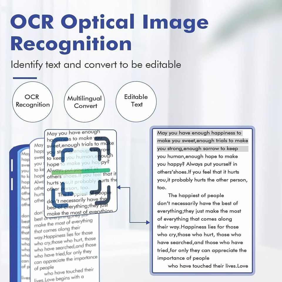 inkless sticker printer app with ocr optical image recognition