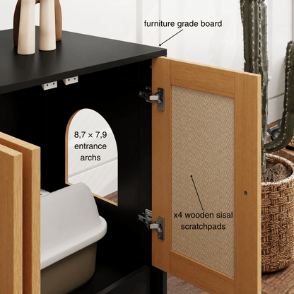 Double Litter Box Enclosure