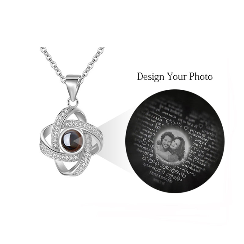 Custom Projection Necklace - 100 Ways To Say I Love You