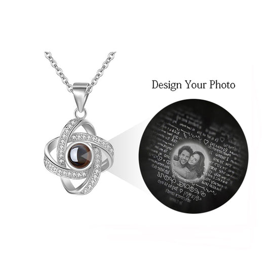 Custom Projection Necklace - 100 Ways To Say I Love You