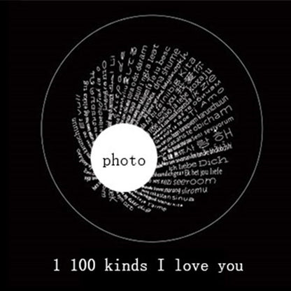 Custom Projection Necklace - 100 Ways To Say I Love You