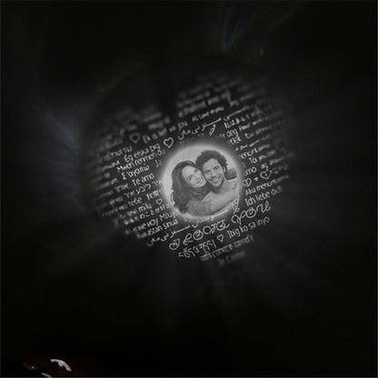 Custom Projection Necklace - 100 Ways To Say I Love You