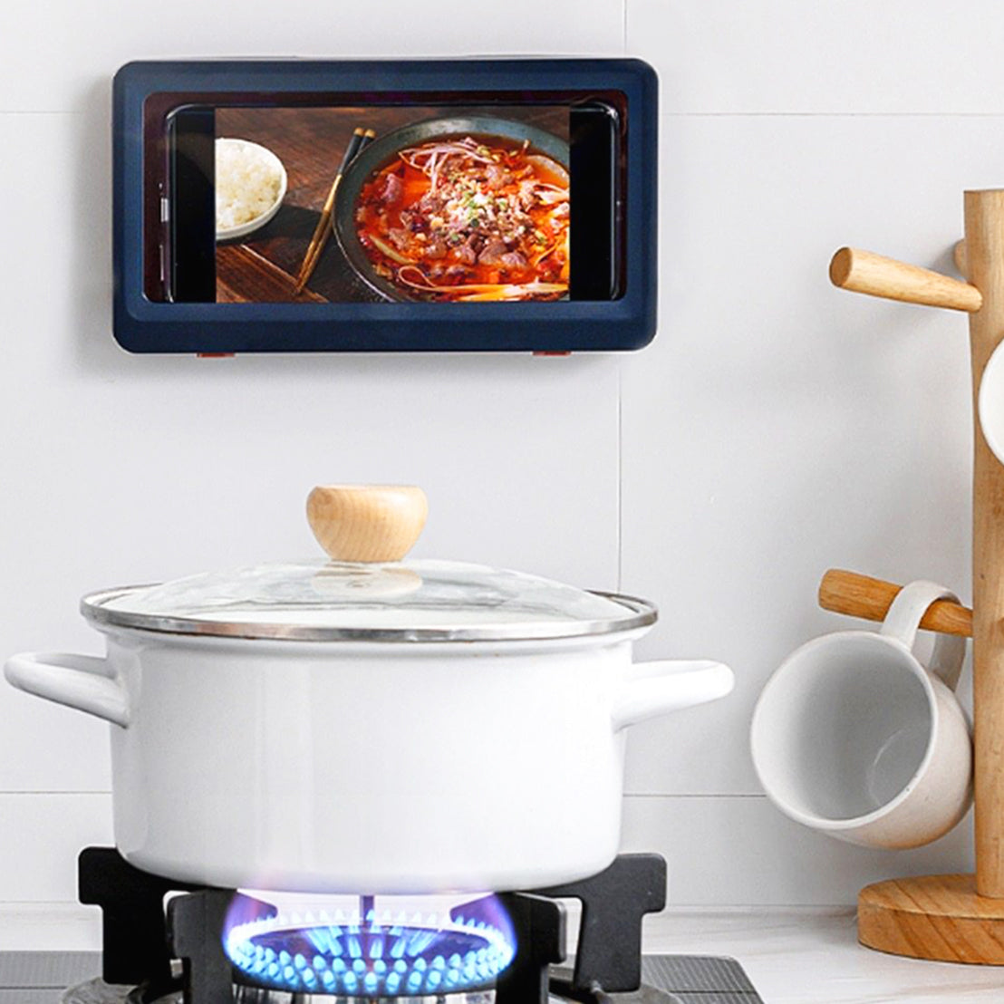 AcquaFlix™️: Waterproof Phone Holder for Bathroom & Kitchen