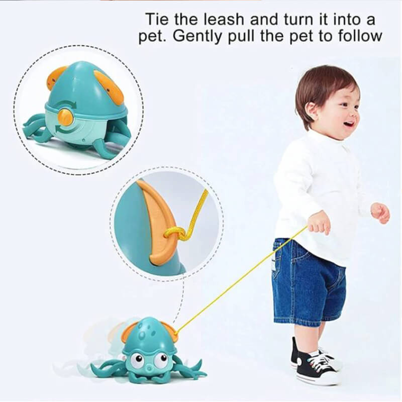 OctoPlay™: Interactive Bath Toy | Crawling Octopus for Developmental Fun