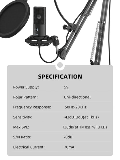Professional Streaming Microphone - Atienzza