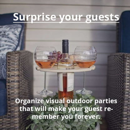 TopVin™ Portable Wine Table